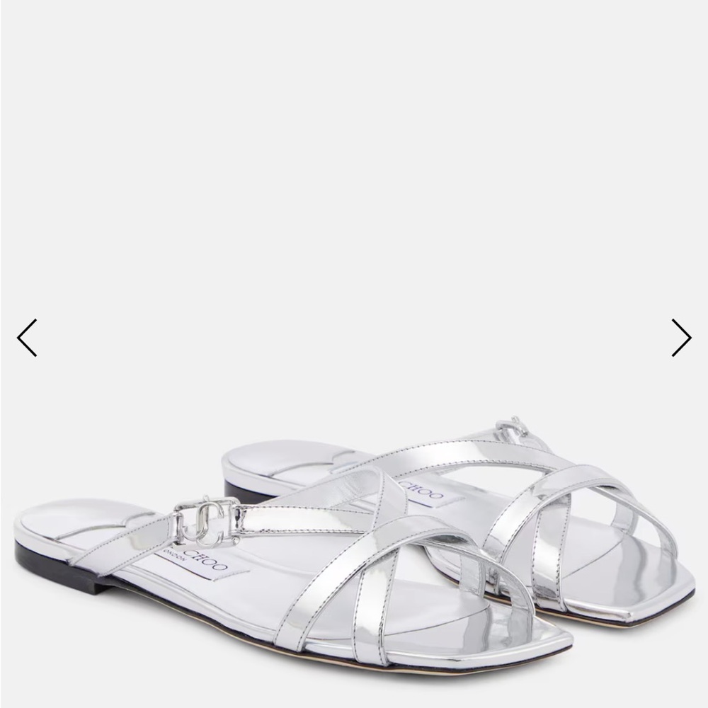 JIMMY CHOO new
Jess metallic leather sandals